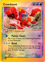 Crawdaunt - 13/97 - Rare - Reverse Holo